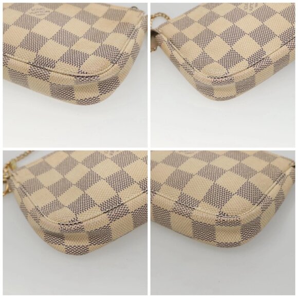 LOUIS VUITTON Damier Azur Mini Pochette Accessoires Pouch - Picture 16 of 16